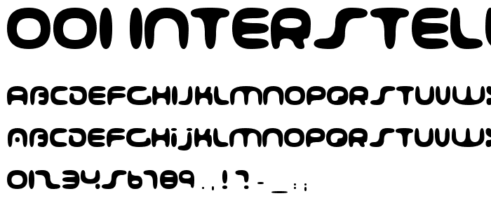 001 Interstellar Log font